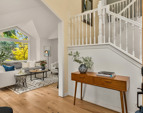Entryway is bright and inviting.