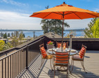 Rooftop deck with views of Lake Washington & Seattle